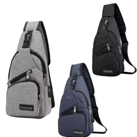 Imagem da promoção Bolsa Mochila De Peito Tiracolo Pochete Bolsa Impermeável Transversal Masculina