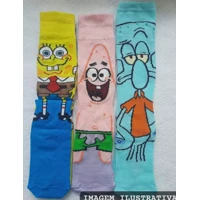 Imagem da promoção Meias Divertidas de Personagens em Algodão Unissex