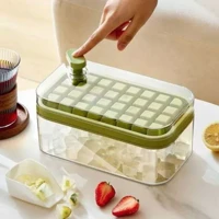 Imagem da promoção Bandeja Silicone Cubos Gelo Doble Cubeteras Tapas Refrigeracion Facil Almacenaje