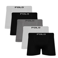 Imagem da promoção Kit 5 Cuecas Polo Boxer Microfibra Sortido - POLO STAR