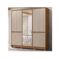Imagem da promoção Guarda-roupa Casal com Espelho 4 Gavetas 10 Portas Moval Móveis Crystal Alasca