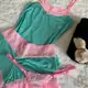 Baby Dool Trio com Tanga Shortinho Noite Pijama Conforto em oferta