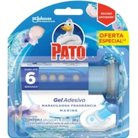 Imagem da promoção Desodorizador Sanitário Gel Adesivo Pato Com Aplicador 6 Discos