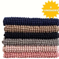 Imagem da promoção Tapete de Banheiro 40x60 Antiderrapante Microfibra Bolinha Macarrão