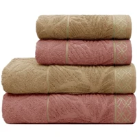 Imagem da promoção Jogo/Kit 2 Toalhas de Banho Nativa Appel + 2 Toalhas de Rosto Grossa Macia 100% Algodão 420g/m²