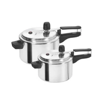 Imagem da promoção KIT COM 2 PANELAS DE PRESAO PRESSÃO ALUMINIO POLIDA VÁRIOS KITS APROVADO SELO DO INMETRO