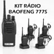 Kit Rádio Comunicador Baofeng BF777S 16 Canal Walkie Talkie UHF Profissional Portátil 12Km Segurança em oferta