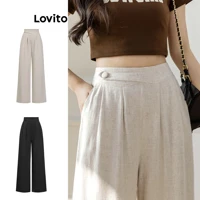 Imagem da promoção Calça Vintage Lisa Assimétrica Verão/Primavera Para Mulheres