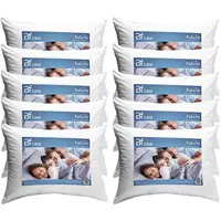 Kit 10 Travesseiro Fibra Siliconada Antialérgico Macio 45x65cm Bf Colchoes em oferta na Amazon