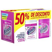 Imagem da promoção Vanish Tira Manchas Oxi Action Kit com 1 Pink 450 g e 1 Crystal White 450 g