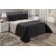 Jogo De Cama Queen Lençol E Cobre Leito Dupla Face Realeza Preto - Casa Pedro em oferta
