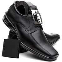 Sapato Social Masculino Em Couro Máximo Conforto em oferta na Amazon