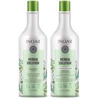 Imagem da promoção Inoar Herbal Solution Kit Shampoo e Condicionador Suave 1L Cada