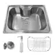 Cuba Pia Gourmet Luxo Prizi Aço Inox 304 42x60cm Kit Completo em oferta