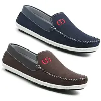 Kit 2 Pares Mocassim Masculino Sapatilha Gc Sola Tr em oferta na Amazon