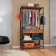 Guarda-Roupa Closet Modulado 2 Gavetas Marrom Médio Artefamol MDP em oferta