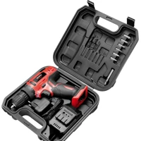 Imagem da Promoção Furadeira e Parafusadeira à Bateria, Mondial, Vermelho, 12V, Bivolt - FPF-06M