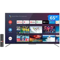 Smart TV 4K QLED 65” TCL C715 Android - Wi-Fi Bluetooth HDR 3 HDMI 2 USB em oferta na Magazine Luiza