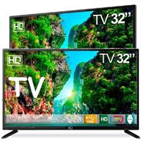 Imagem da promoção TV LED 32" HQ HQTV32Y Resolução HD com Conversor Digital HDMI USB Recepção Digital