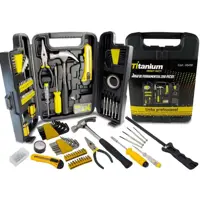 Kits Ferramentas Completo 200 Peças Com Maleta - TItanium em oferta na Magazine Luiza