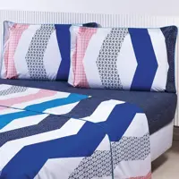 Jogo de Cama Queen Valentin Percal 180 Fios Azul Marinho 4 Peças - Casa & Conforto. em oferta na ShopTime