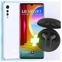 Imagem da promoção Smartphone LG Velvet 128GB Branco 4G Octa-Core - 6GB RAM Tela 6,8” Câm. Tripla + Selfie 16MP