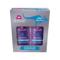 Shampoo e Condicionador Aussie Moist em oferta na Magazine Luiza