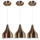 Kit 3 Luminárias Pendentes Cone Milão - Oliver Iluminação em oferta