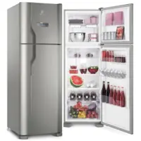 Refrigerador Electrolux DFX41 Frost Free com Turbo Congelamento 371L - Inox em oferta na Casas Bahia