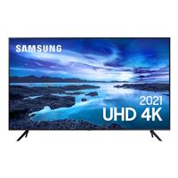 Imagem da promoção  Smart 55" TV UHD 4K Samsung 55AU7700, Processador Crystal 4K, Tela sem limites, Visual Livre de Cab