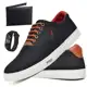 Tênis Casual Masculino + Carteira + Relógio Confortável Leve - Polo Blu em oferta