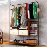 Closet Sevilha 2 Gavetas Preto/canela/off White - Art Panta em oferta na Casas Bahia