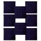 Kit 8 Almofadas Futon Assento Para Cadeira Roxo Azulado 40x40 - Casa Ambiente em oferta