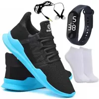 Tênis Ever Caminhada Corrida Macio Confortável Academia Fitness + Relógio + Meia + Fone - Ever Way em oferta na Magazine Luiza