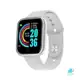 Relógio Smartwatch Android Ios Inteligente D20 Bluetooth Prata pulseira Branca - Booglee em oferta