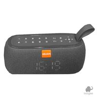 Imagem da promoção Rádio Relógio com Alarme Portátil USB Bluetooth YR-177 Cinza - Relog