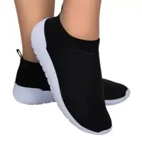 Tênis-Meia Feminino Nylon Elástico Conforto Estilo Moderno - Black Friday - Lee em oferta na Magazine Luiza