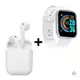 Kit Fone sem Fio Inpods + Relógio Smartwach D20 Branco - Booglee em oferta
