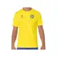Camiseta Gola Alta de Futebol Topper - Brasil Combate Masculina Manga Curta Amarela em oferta