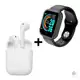 Kit Fone sem Fio Inpods + Relógio Smartwach D20 Preto - Booglee em oferta
