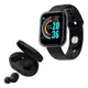 Relógio Smart Watch Digital D20 Masculino / Feminino + Fone S/fio - 01Smart em oferta