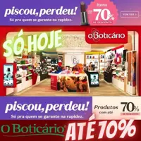 Piscou, Perdeu! Até 70% OFF em oferta na Boticário