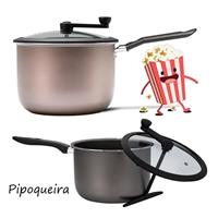 Imagem da promoção Pipoqueira Brinox Pic Poc com Revestimento Interno Antiaderente Pro-Flon Prata – 20 cm