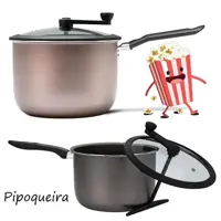 Pipoqueira Brinox Pic Poc com Revestimento Interno Antiaderente Pro-Flon Prata – 20 cm em oferta na Casas Bahia