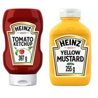 Imagem da promoção Ketchup Tradicional Heinz - 397g + Mostarda Amarela Tradicional 255g