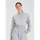 Blusão Básico De Moletom Feminino Cropped Em Algodão - hering em oferta