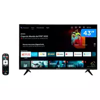 Imagem da promoção Smart TV 43” Full HD DLED Rig Vizzion BR43D1SA - IPS 2 HDMI 2 USB