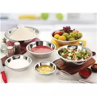 Imagem da promoção Jogo Panelas Saladeira Bacia Tigela Aço Inox 6 Peças - Saladeira Inox