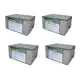 Kit com 4 Organizadores Multiuso Cinza 60x45x30cm (M) - VB Home em oferta