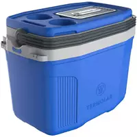 Imagem da promoção Caixa Térmica Cooler Praia Pesca 20 Litros Azul Com Alça Termolar